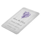 Purple Conch Shell日付磁石を保存 マグネット (左側)