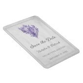 Purple Conch Shell日付磁石を保存 マグネット (右側)