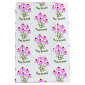 Purple Cone Gift Bags ミディアムペーパーバッグ (裏面)