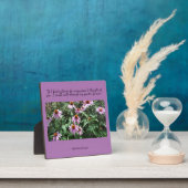 Purple Coneflowers Thoughts of You Tabletop Plates フォトプラーク (インサイチュ)