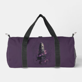 Purple Cosmic Obelisk Occult Dark Art Duffel Bag ダッフルバッグ