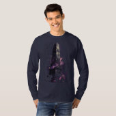 Purple Cosmic Obelisk Occult Dark Art Long Sleeve Tシャツ (正面フル)