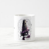 Purple Cosmic Obelisk Occult Dark Art Mug コーヒーマグカップ (中央)