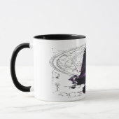Purple Cosmic Obelisk Occult Dark Art Mug マグカップ (左)