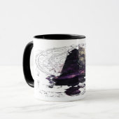 Purple Cosmic Obelisk Occult Dark Art Mug マグカップ (正面左)