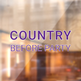 Purple Country Before Party Political  ウィンドウサイン