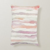 Purple Cream Butterflies Floral Believe Dreams アクセントクッション (裏面(縦))