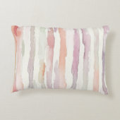 Purple Cream Butterflies Floral Believe Dreams アクセントクッション (裏面)