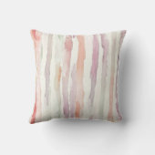 Purple Cream Butterflies Floral Believe Dreams クッション (裏面)