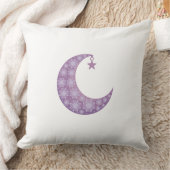 Purple Crescent Moon Pillow クッション (ブランケット)