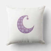 Purple Crescent Moon Pillow クッション (裏面)