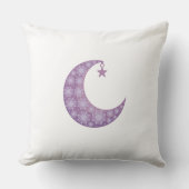 Purple Crescent Moon Pillow クッション (正面)
