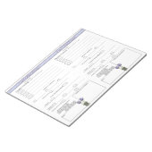 Purple Crocus 5および1 Daily Food Trackerメモ帳 ノートパッド (アングル)