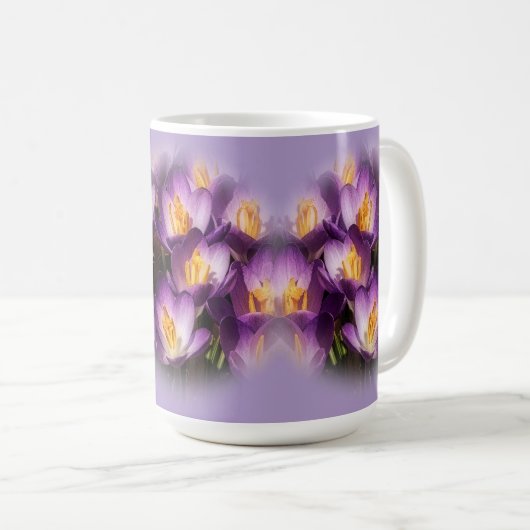 Purple Crocus Coffee Mug コーヒーマグカップ (正面右)