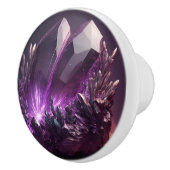 Purple Crystal Amethyst Jewel Ceramic Knob セラミックノブ (右)