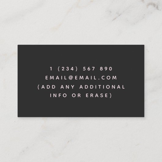 Purple Crystal Gemstone Jewelry 名刺 (裏面)