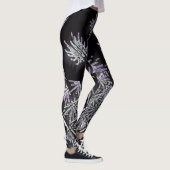 Purple Crystal Geometry Leggings レギンス (右)