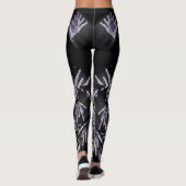 Purple Crystal Geometry Leggings レギンス (裏面)