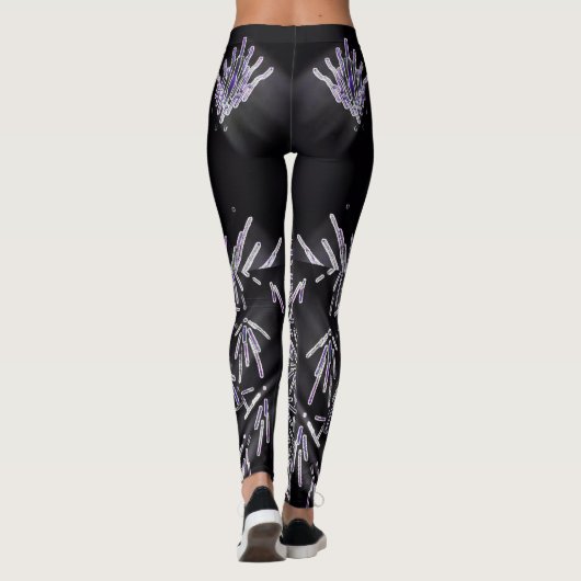 Purple Crystal Geometry Leggings レギンス (裏面)