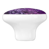 Purple Crystal Jewel Amethyst Ceramic Knob セラミックノブ (側面)