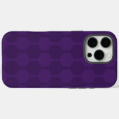 Purple Cube Lines iPhone Case Case-Mate iPhoneケース (裏面 (横))