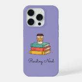 purple Cute Books Nerd Viral Gift Love iPhoneケース (裏面)