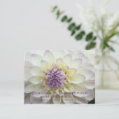 Purple Dahlia ・日付ポストカードの保存 案内ポストカード (スタンド正面)