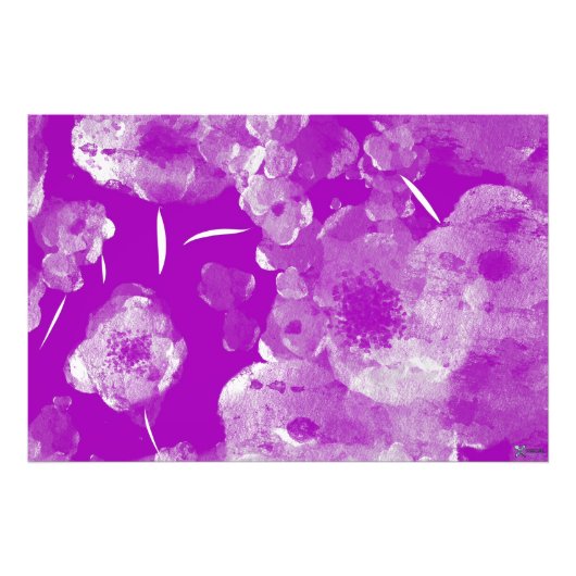 PURPLE DAHLIAS フォトプリント            (正面)