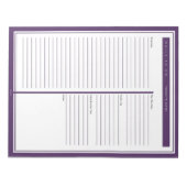 Purple Daily To Doリスト ノートパッド (正面)