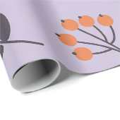 Purple Daisy Floral Pattern - Seamless Botanical  ラッピングペーパー (ロールコーナー)