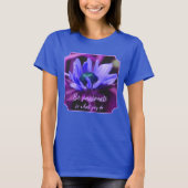 Purple Daisy Passion Quote Inspirational  Tシャツ (正面)
