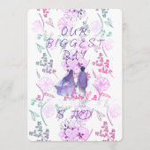 Purple date 招待状 (正面)