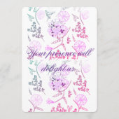 Purple date 招待状 (裏面)