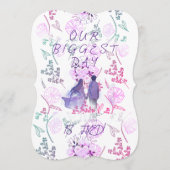 Purple date 招待状 (正面)