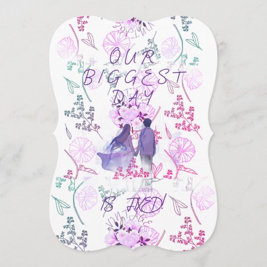 Purple date 招待状 (正面)