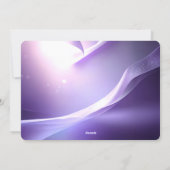 Purple Decorative Christmas Ball Holiday Card シーズンカード (裏面)