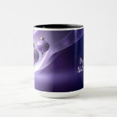 Purple Decorative Christmas Ball Holiday Mug マグカップ (中央)