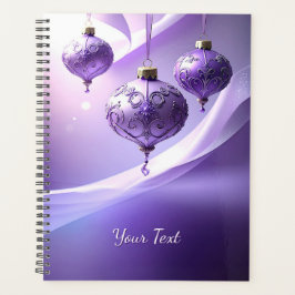 Purple Decorative Christmas Ball Holiday Planner プランナー手帳