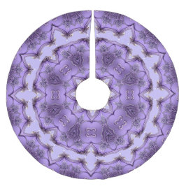 Purple Decorative Christmas Tree Skirt ブラッシュドポリエステルツリースカート