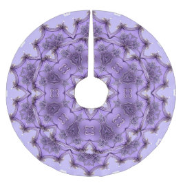 Purple Decorative Christmas Tree Skirt ブラッシュドポリエステルツリースカート