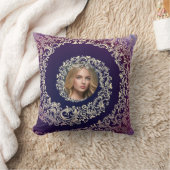 Purple Decorative Photo クッション (ブランケット)