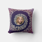 Purple Decorative Photo クッション (正面)