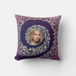 Purple Decorative Photo クッション