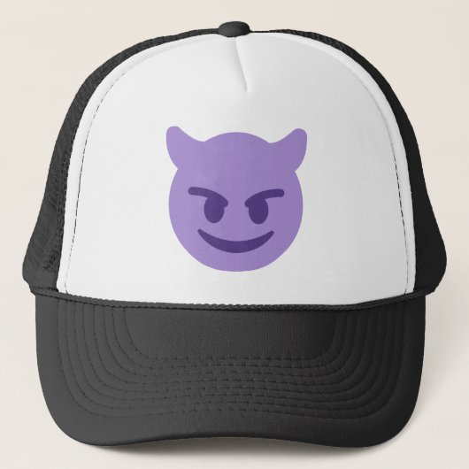 Purple Devil Emoji キャップ (正面)