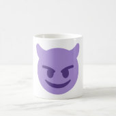 Purple Devil Emoji コーヒーマグカップ (中央)