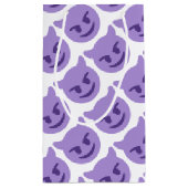 Purple Devil Emoji スモールペーパーバッグ (裏面)