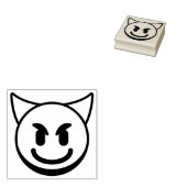 Purple Devil Emoji Rubber Stamp  ラバースタンプ (押印)