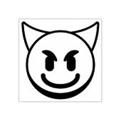 Purple Devil Emoji Rubber Stamp  ラバースタンプ (インプリント)