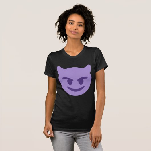 Purple Devil Emoji Tシャツ (正面フル)