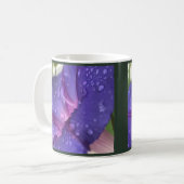 Purple Dewdrop Morning Glory コーヒーマグカップ (正面左)